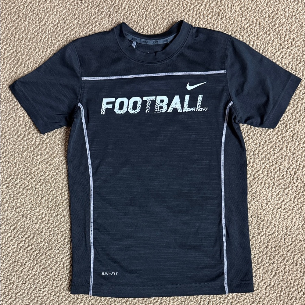 Nike boys Black Dri-FIT Football Tee